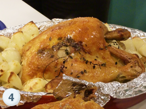 Roast Chicken with Rosemary Potatoes